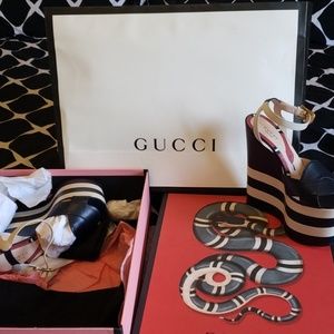 Authenic Gucci Wedge Heels
